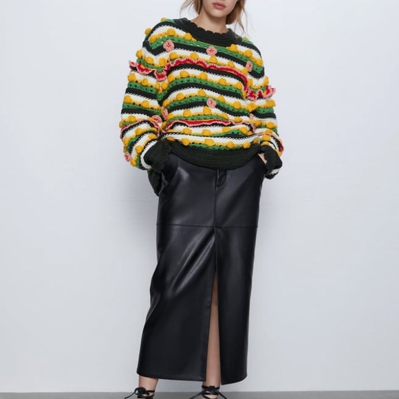 Zara limited edition TRF embellished sweater NWT - Picture 2 of 7